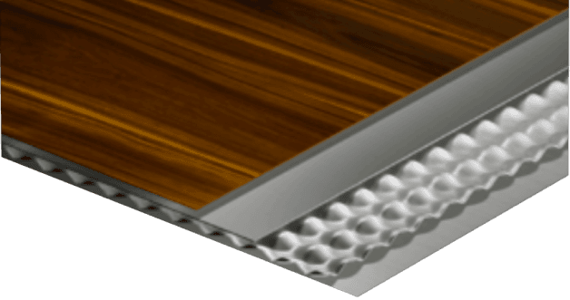 Alucosite corrugated panel bubble core image